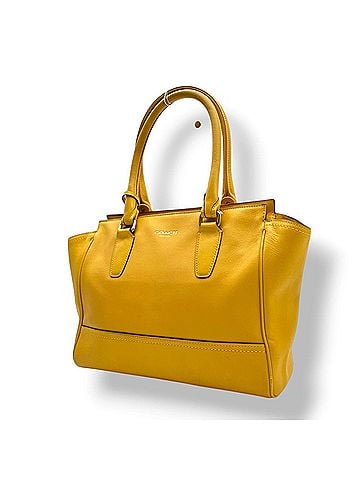 Coach COACH Legacy Candace Carryall Handbag, Yellow Leather, Women's, 19891 D1232, Gold Hardware, S76 (view 1)