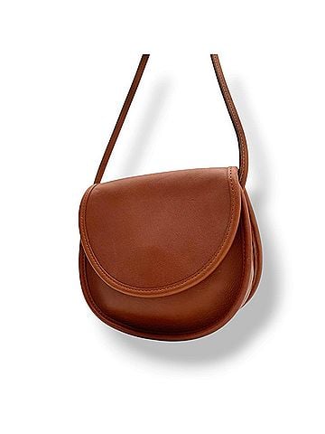 Coach COACH Casey Shoulder Bag, Brown, Women's, Crossbody, Flap Round Flap, Glovetanned Leather, 9923 S18 (view 1)