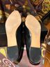 Talbots 100% Leather Black Gold White Flats Size 8 - photo 3