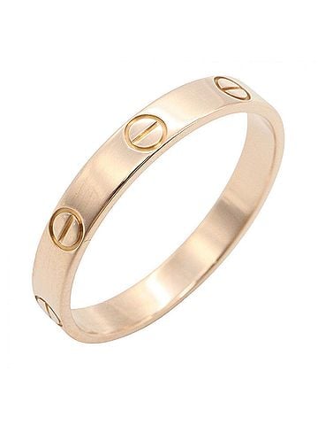 Cartier Cartier Mini Love Ring, 18K Pink Gold (PG), Men's and Women's, Tone (view 1)