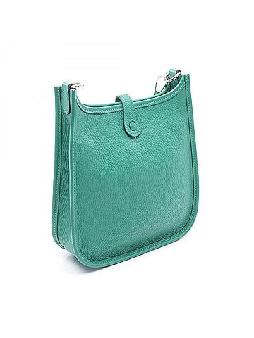 Hermès Hermes Evelyne TPM Vert Vertigo Shoulder Bag/Handbag, Leather, Taurillon Clemence, Women's, Green (view 2)