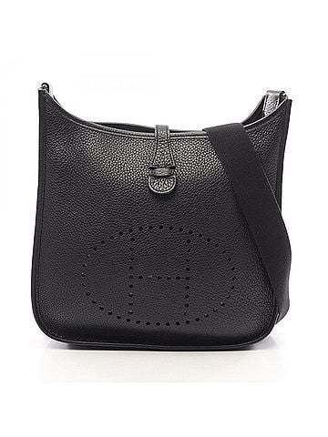 Hermès Hermes Evelyne 2 PM Shoulder Bag/Handbag, Taurillon Clemence Leather, Women's, Black (view 1)