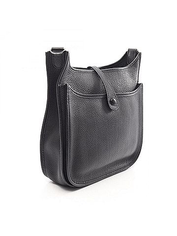 Hermès Hermes Evelyne 2 PM Shoulder Bag/Handbag, Taurillon Clemence Leather, Women's, Black (view 2)
