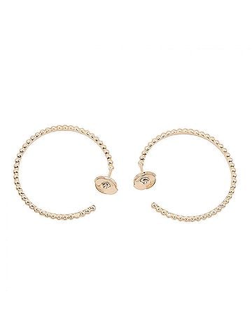 Van Cleef & Arpels Van Cleef &amp; Arpels Perlee Gold Pearl Hoop Earrings, Small 18KPG (Pink Gold), Women's, Tone, VCARN9PL00 (view 2)