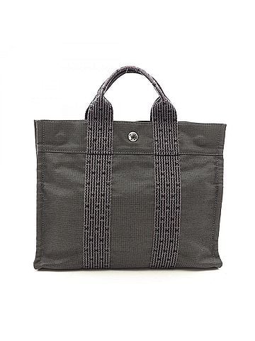 Hermès Hermes Herline PM Tote Bag Handbag Nylon Canvas Women's Gray (view 1)