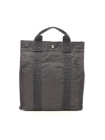 Hermès Hermes Herline Ad MM Backpack/Handbag, Nylon Canvas, Men's/Women's, Gray (view 1)