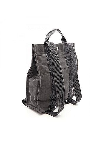 Hermès Hermes Herline Ad MM Backpack/Handbag, Nylon Canvas, Men's/Women's, Gray (view 2)