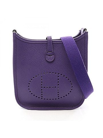 Hermès Hermes Evelyne Amazon TPM Shoulder Bag/Handbag, Leather, Taurillon Clemence, Women's, Purple (view 1)