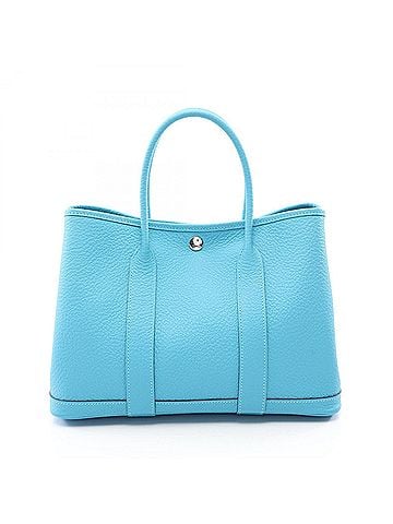 Hermès Hermes Garden Party TPM Blue Nord Tote Bag Handbag Vache Country Women's (view 1)