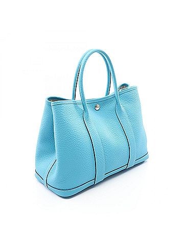 Hermès Hermes Garden Party TPM Blue Nord Tote Bag Handbag Vache Country Women's (view 2)
