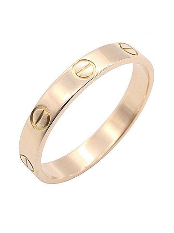 Cartier Cartier Mini Love Ring, 18K Pink Gold (PG), Men's/Women's, Tone, B4085200 (view 1)