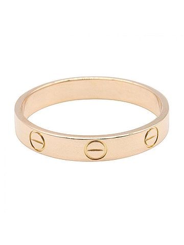 Cartier Cartier Mini Love Ring, 18K Pink Gold (PG), Men's/Women's, Tone, B4085200 (view 2)