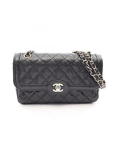 Chanel Chanel Matelassé Shoulder Bag/Handbag, Caviar Leather (Grained Calfskin), Women's, Black (view 1)