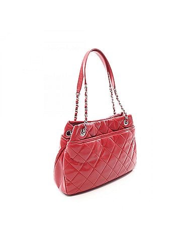 Chanel Chanel Matelassé Tote Bag/Handbag, Caviar Leather (Grained Calfskin), Women's, Red (view 2)