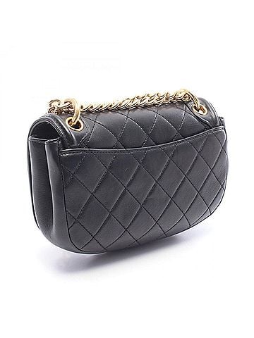 Chanel Chanel Matelassé Full Flap Small Shoulder Bag Handbag Leather Women's Black (view 2)