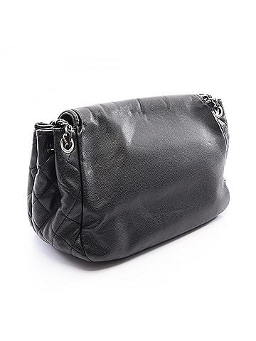 Chanel Chanel Matelassé Full Flap Shoulder Bag/Handbag, Caviar Leather (Grained Calfskin), Women's, Black (view 2)