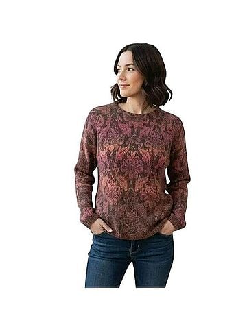Sundance Mohair Blend Ombre Floral Jacquard Crewneck Sweater Pullover Sweater (view 1)