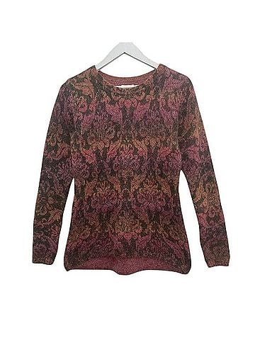 Sundance Mohair Blend Ombre Floral Jacquard Crewneck Sweater Pullover Sweater (view 2)