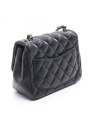 Chanel Chanel Mini Matelassé Shoulder Bag/Handbag, Lambskin Leather, Women's, Black (A35200) (view 2)
