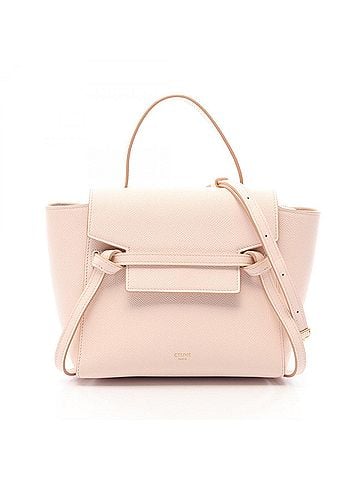 Céline Celine BELT BAG NANO 2-Way Handbag, Leather, Women's, Pink (view 1)