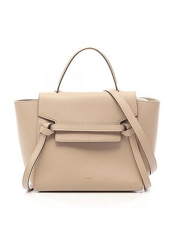 Céline Celine BELT BAG MICRO - 2-way handbag, leather, women's, beige. (view 1)