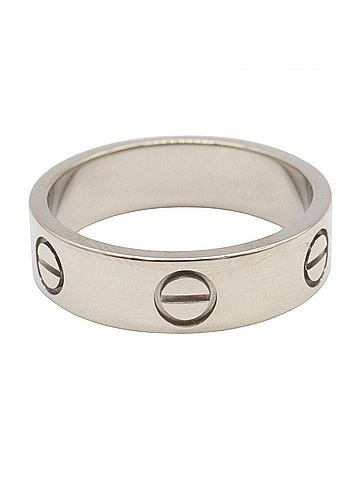 Cartier Cartier Love Ring, 18K White Gold (18KWG), Silver Tone, B4084700 (view 2)