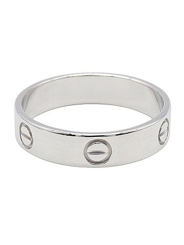 Cartier Cartier Love Ring, 18K White Gold (18KWG), Silver Tone, B4084700 (Men's/Women's) (view 2)