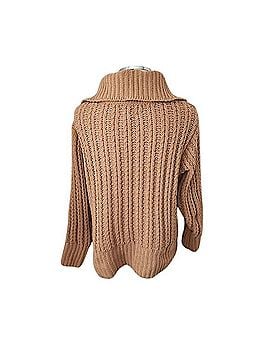 Aerie Chenille Cable Knit Quarter Zip Pullover Sweater (view 2)