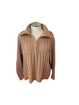 Aerie Chenille Cable Knit Quarter Zip Pullover Sweater (view 1)