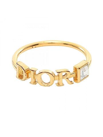 Christian Dior Christian Dior Dior DIO(R)EVOLUTION Ring - Gold Plated (GP) with Rhinestones Women's Tone/Clear Tone (view 1)