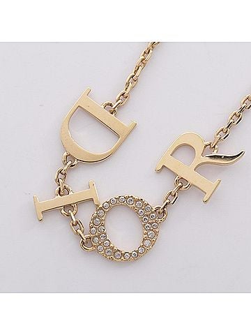 Christian Dior Christian Dior Dior Dio(r)evolution Bracelet Accessory GP (Gold Plated) Rhinestone Women's Gold Tone Clear (view 2)