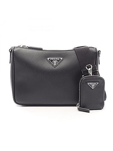 Prada Prada SAFFIANO TRAVEL Shoulder Bag/Handbag, Saffiano Leather, Men's/Women's, Black, 2VH113 (view 1)
