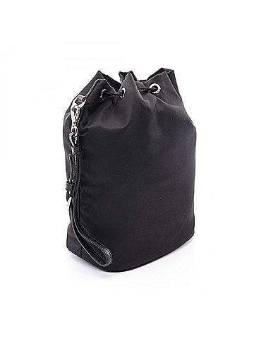 Prada Prada VELA Re-Nylon Handbag Pouch Nylon Saffiano Leather Women's Black 1NE369 (view 2)