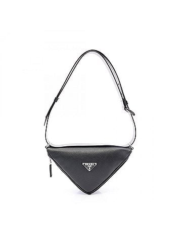 Prada Prada Saffiano Leather Shoulder Bag/Handbag, Black, 2VL039 (view 1)