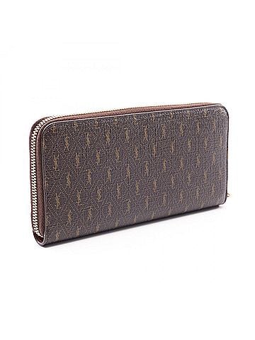 Yves Saint Laurent Yves Saint Laurent Saint Laurent Paris Le Monogram Round Long Wallet, Men's, Brown, 664491 (view 2)