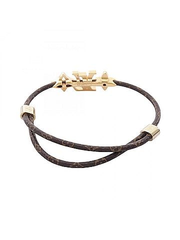 Louis Vuitton Louis Vuitton LV Iconic Bracelet Accessory GP (Gold Plated) Women's Brown/Gold Tone M8807Z (view 2)
