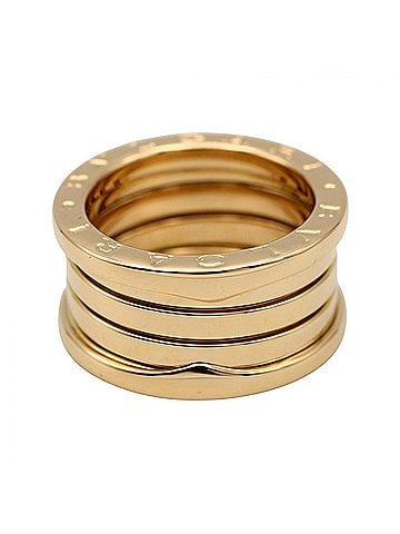 Bvlgari Bulgari BVLGARI B-zero1 Ring, 4-band ring, 18K (yellow gold), men's and women's, gold tone, 346589 (view 2)