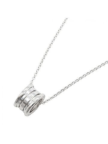 Bvlgari Bvlgari Bulgari B-zero1 Necklace, 18K White Gold (18KWG), Women's, Silver Tone, Item Number 352815 (view 1)
