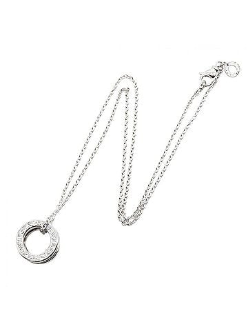 Bvlgari Bvlgari Bulgari B-zero1 Necklace, 18K White Gold (18KWG), Women's, Silver Tone, Item Number 352815 (view 2)