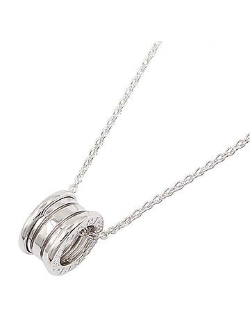 Bvlgari Bvlgari Bulgari B-zero1 Necklace, 18K White Gold (18KWG), Women's, Silver Tone, Item Number 352815 (view 1)