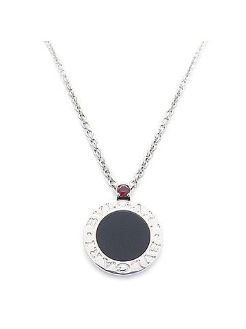 Bvlgari BVLGARI Save the Children Necklace, Onyx &amp; Ruby, 10th Anniversary Edition, SV925, Women's, 356910 296106 (view 2)
