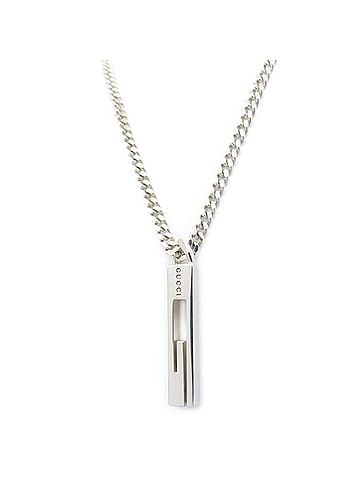 Gucci GUCCI G-motif necklace, SV925, women's, 296107 (view 1)