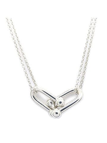 Tiffany & Co. TIFFANY&amp;Co. Tiffany HardWear Double Link Necklace, SV925, Women's, 296110 (view 1)