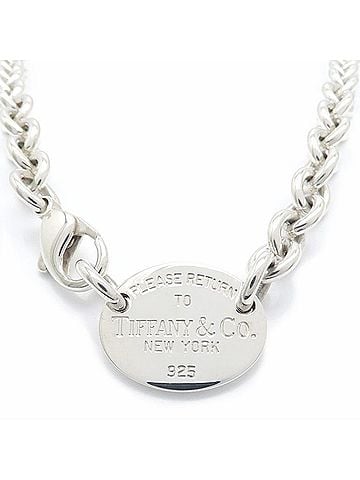 Tiffany & Co. TIFFANY&amp;Co. Tiffany &amp; Co. Return to Oval Tag Necklace SV925 Women's 296112 (view 2)