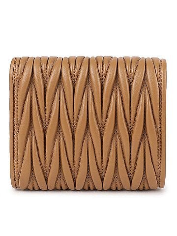 Miu Miu Small Matelassé Nappa Leather Wallet (view 2)