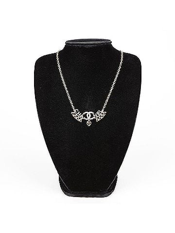 Chanel Heart Necklace With Cc Logo (view 1)