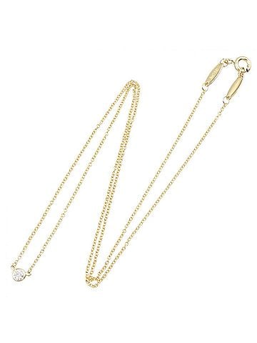 Tiffany & Co. Tiffany &amp; Co. By the Yard Necklace, 18K (Yellow Gold) Diamond Women's, Gold Tone, Clear Tone (view 2)