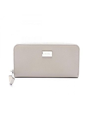 Tod's Tod's Round Long Wallet, Leather, Women's, Gray (view 1)