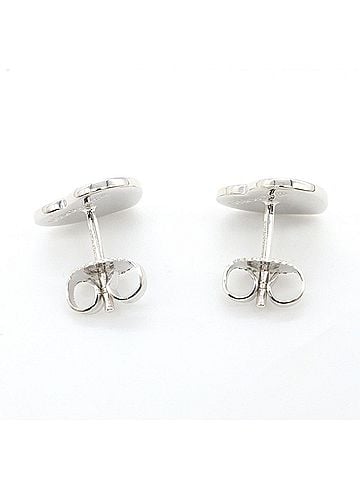 Tiffany & Co. Tiffany &amp; Co. Return to Heart Diamond Earrings, 18K White Gold (18KWG), Diamond, Women's, Silver/Clear Tone (view 2)
