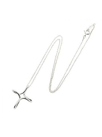 Tiffany & Co. Tiffany &amp; Co. Infinity Cross Necklace, Sterling Silver 925, Women's Jewelry, Tone (view 2)
